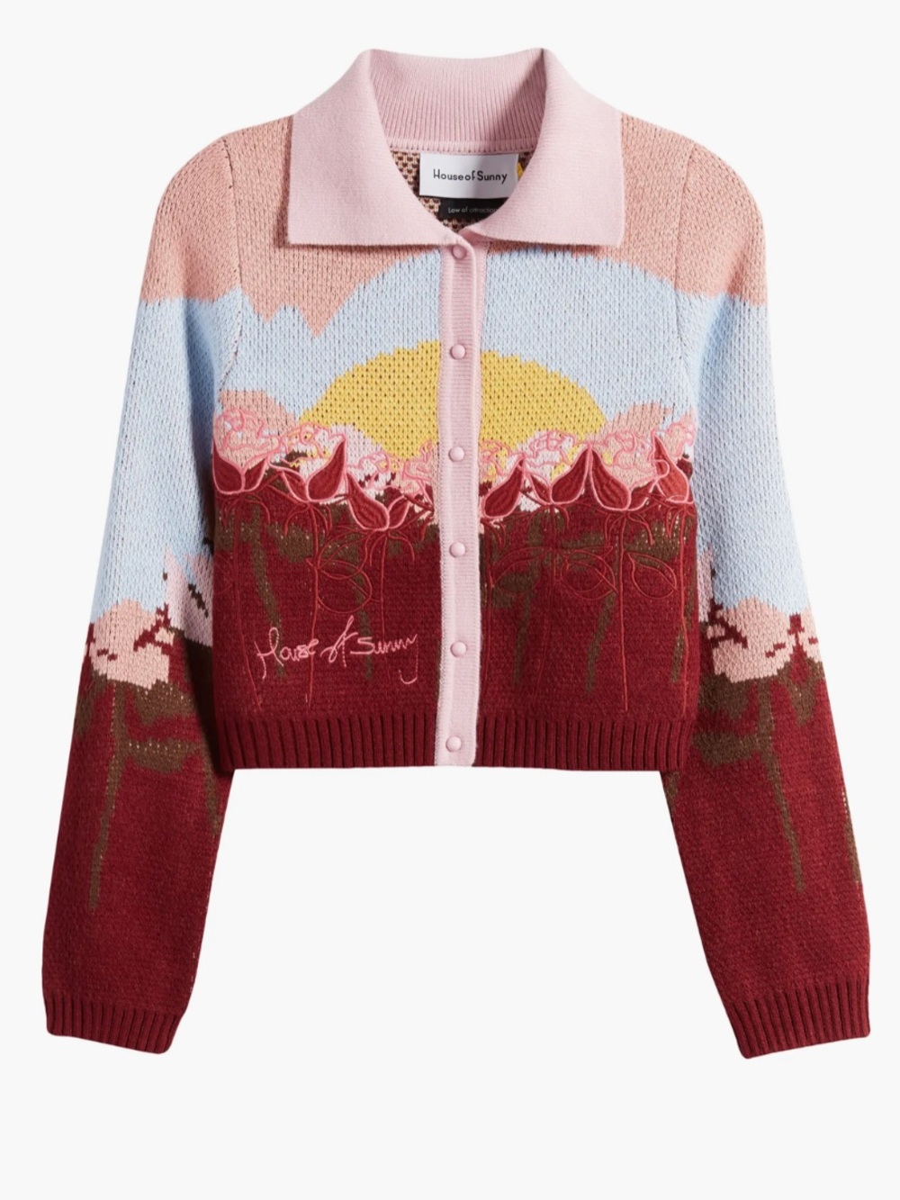 House of Sunny Garden of Eden Tripper Intarsia Cardigan - 10
